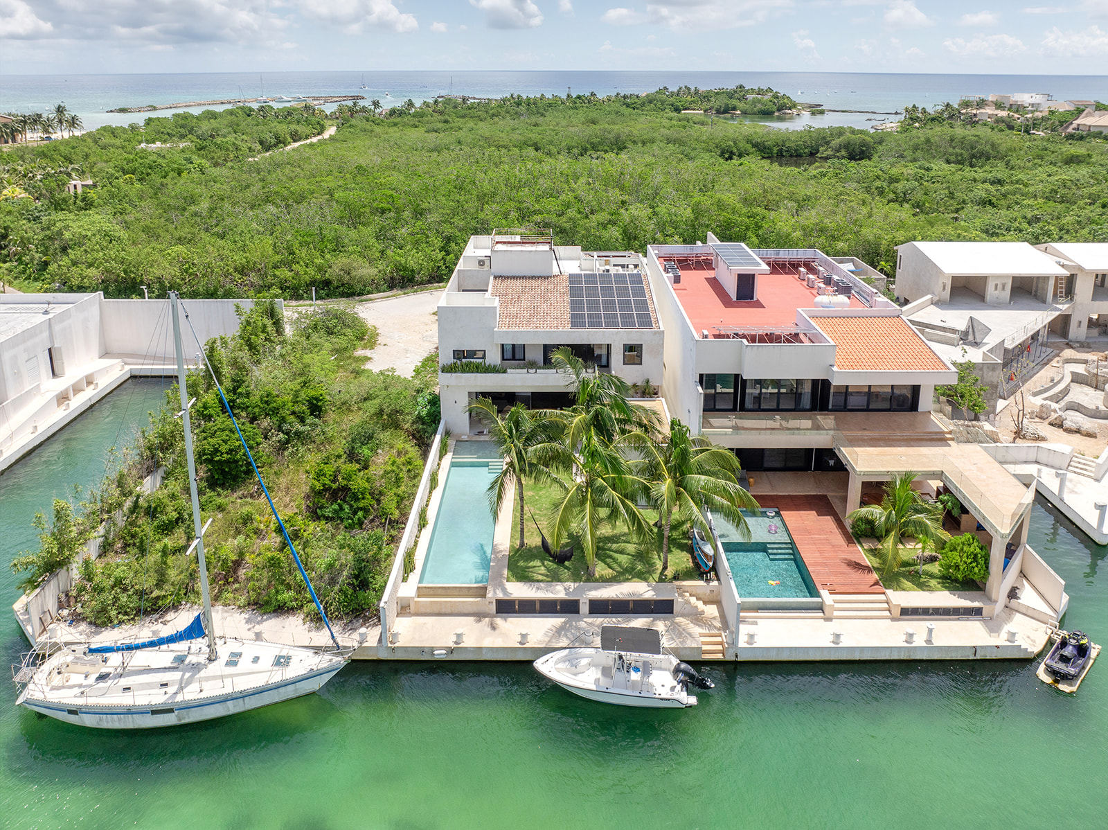 Aerial view of Casa Xaman